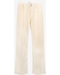 Roberto Cavalli - Pants With Animal Print - Lyst