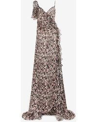 Roberto Cavalli - Abito Da Sera Con Scollo A Cuore - Lyst