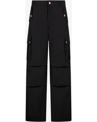 Roberto Cavalli - Cargo Trousers With Buttons - Lyst