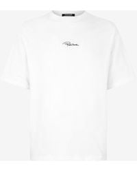Roberto Cavalli - Cotton T-Shirt With Embroidered Logo - Lyst