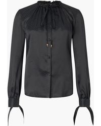 Roberto Cavalli - Snake-Effect Silk Shirt - Lyst