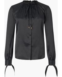 Roberto Cavalli - Seidenhemd Mit Schlangeneffekt - Lyst