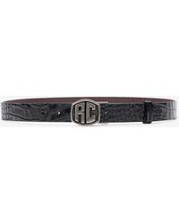 Roberto Cavalli - Reversible Belt With Rc Monogram - Lyst
