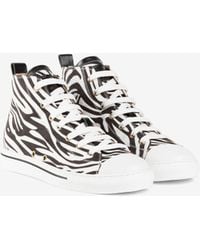 Roberto Cavalli - Hi-Top Sneakers Mit Zebra-Print - Lyst