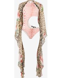Roberto Cavalli - Jaguar Print One-Piece Swimsuit - Lyst