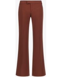 Roberto Cavalli - Tailored Trousers With Fang Detail - Lyst