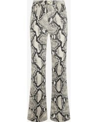 Roberto Cavalli - Rock Jeans With Python Print - Lyst