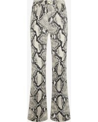 Roberto Cavalli - Rock Jeans With Python Print - Lyst