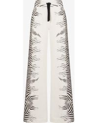 Roberto Cavalli - Zebra Print Trousers - Lyst