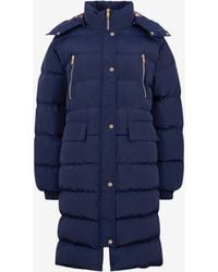 Roberto Cavalli - Marble Print Down Jacket - Lyst