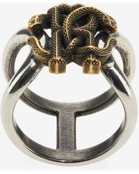 Roberto Cavalli - Anello Con Monogram Rc - Lyst