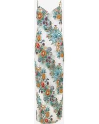 Roberto Cavalli - Tropical Garden Print Dress - Lyst