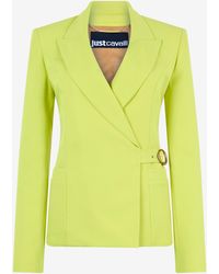 Roberto Cavalli - Jacket With Side Belt - Lyst