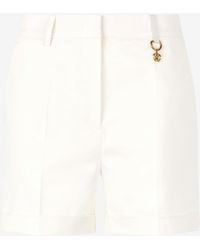 Roberto Cavalli - Shorts Mit Einfarbigem Print Python - Lyst