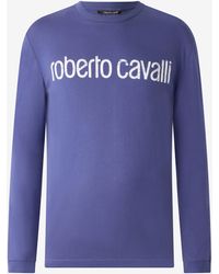 Roberto Cavalli - Long-Sleeved T-Shirt With Logo - Lyst