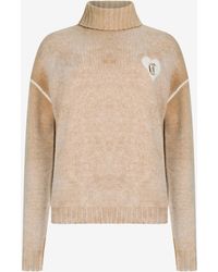 Roberto Cavalli - Pull Col Roulé Avec Logo Cœur - Lyst