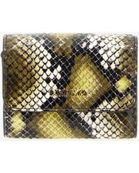 Roberto Cavalli - Small Logo-Print Leather Wallet - Lyst