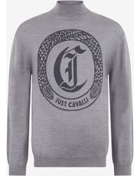 Roberto Cavalli - Sweater With Logo - Lyst