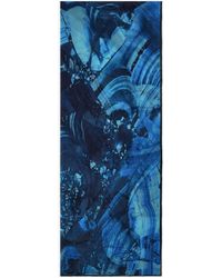 Roberto Cavalli - Silk Scarf With Malachite Print - Lyst