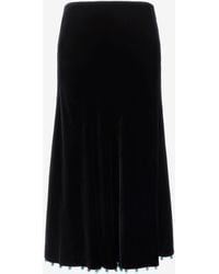 Roberto Cavalli - Beaded-Trim High-Waisted Skirt - Lyst