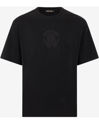 Roberto Cavalli - T-Shirt With Embroidered Logo - Lyst