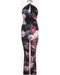 Roberto Cavalli - Fiammingo Flowers Print Catsuit - Lyst