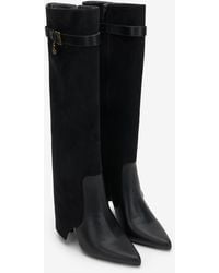 Roberto Cavalli - Suede Boots With Buckle - Lyst