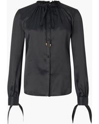 Roberto Cavalli - Snake-Effect Silk Shirt - Lyst