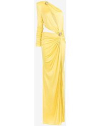 Roberto Cavalli Cut-out Maxi Dress - Yellow