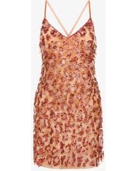 Roberto Cavalli - Short Embroidered Dress - Lyst