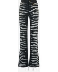 Roberto Cavalli - Pants With Zebra Print - Lyst
