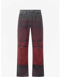 Roberto Cavalli - Jeans With A Mottled Print Effect - Lyst