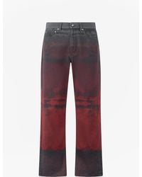 Roberto Cavalli - Jeans With A Mottled Print Effect - Lyst