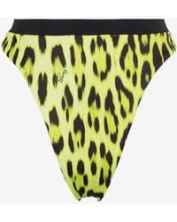 Roberto Cavalli - Leopard-Print Bikini Bottoms - Lyst