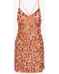 Roberto Cavalli - Short Embroidered Dress - Lyst