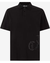 Roberto Cavalli - Polo Shirt With Monogram And Lettering - Lyst