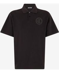 Roberto Cavalli - Polo With Jc Monogram Embroidery - Lyst