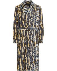 Roberto Cavalli - Tiger Twiga + Camo Print Belted Coat - Lyst