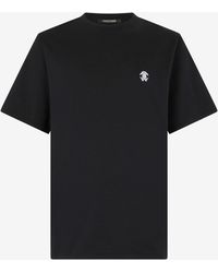 Roberto Cavalli - T-Shirt With Mirror Snake Monogram - Lyst