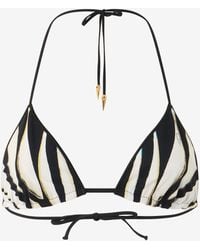 Roberto Cavalli - Ray Of Sea Print Swimsuit Top - Lyst
