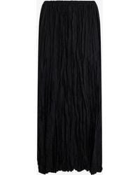 Roberto Cavalli - Silk Midi Skirt With Monogram Rc - Lyst