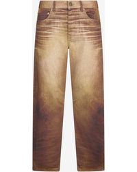 Roberto Cavalli - Python Print Jeans - Lyst