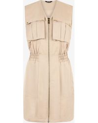 Roberto Cavalli - Mini Dress With Utility Pockets - Lyst