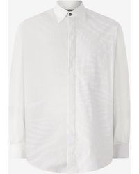 Roberto Cavalli - Silk Shirt With Tiger Skin Print - Lyst