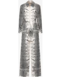 Roberto Cavalli - Zebra-Print Jumpsuit - Lyst