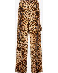 Roberto Cavalli - Pants With Jaguar Skin Print - Lyst