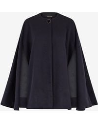 Roberto Cavalli - Mantel Mit Cape Aus Einer Kaschmirmischung - Lyst