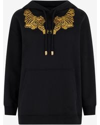 Roberto Cavalli - Sweatshirt With Tiger Embroidery - Lyst