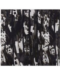 Roberto Cavalli Schal mit abstraktem muster - Schwarz