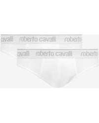 Roberto Cavalli - Set Di Due Slip Con Banda Logata - Lyst